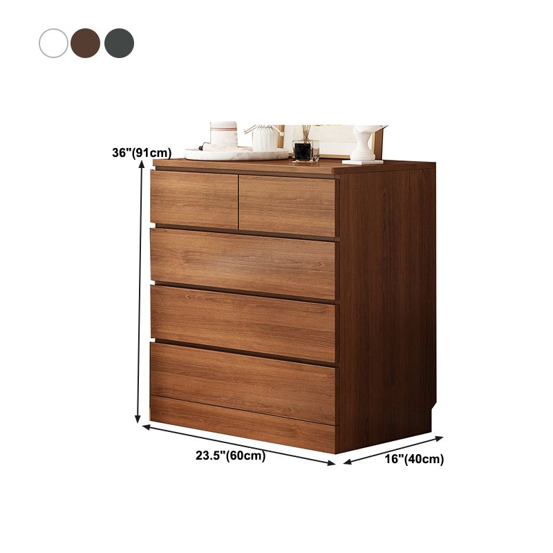 Modern Bedroom Storage Chest Wooden Chest Dresser with 3 / 4 / 5 / 6 Drawers