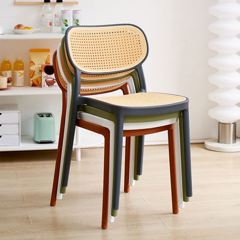 Plastic Outdoor Bistro Chairs Stacking Outdoors Dining Chairs