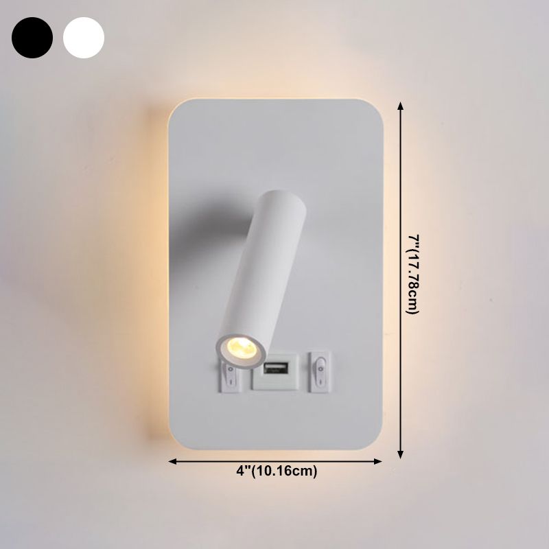 Eisenwandleuchten moderne zwei leichte Wandmontage -Leselampe für Bett