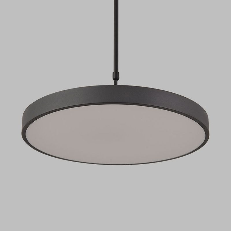 Metal Modern Simple Style Disc Shaped Led Pendant Decorative Lights for Office