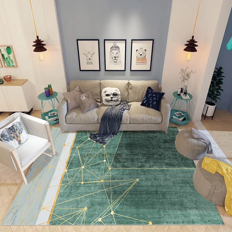 Light Brown Color Piece Area Rug Polyester Modern Rug Washable Rug for Drawing Room