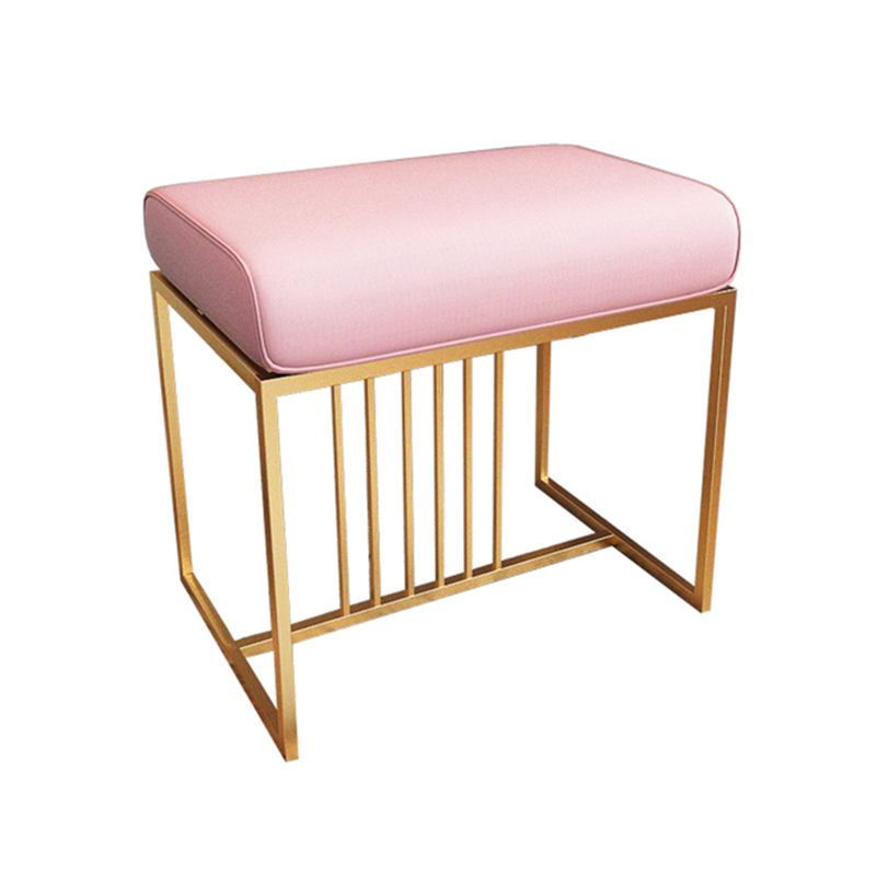 Solid Color Flannel Standard Stool Modern Simple Rectangular Upholstered Ottoman