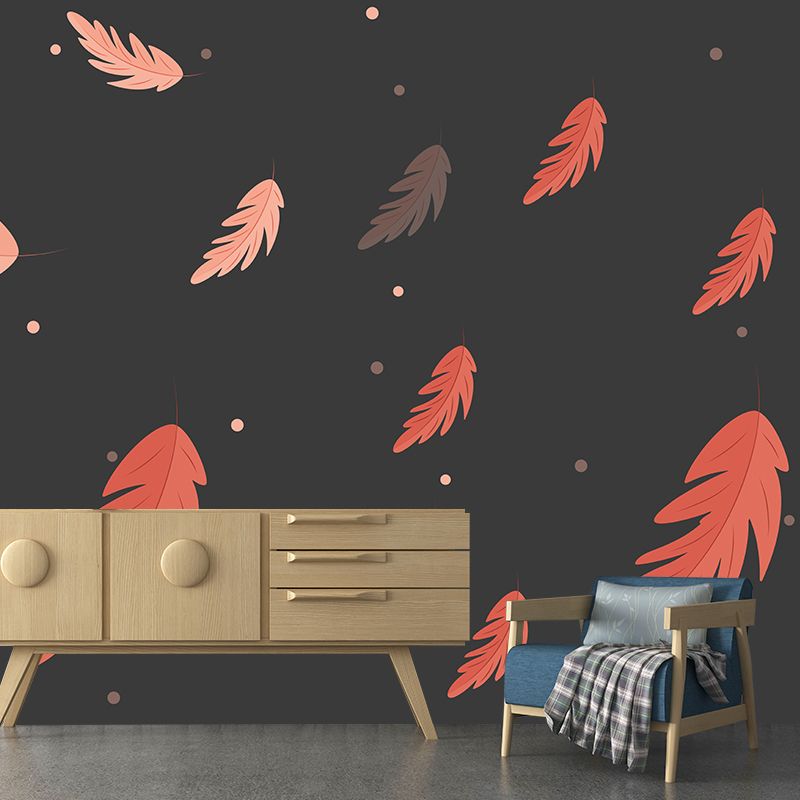 Eco-friendly Illustration Wall Mural Tropical plants Decorative for Wall Decor