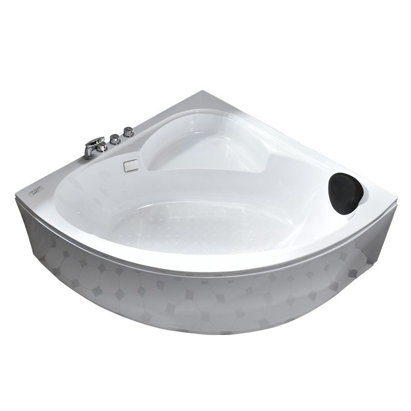 Modern Corner Soaking Bathtub Antique Finish Back to Wall Bath Tub