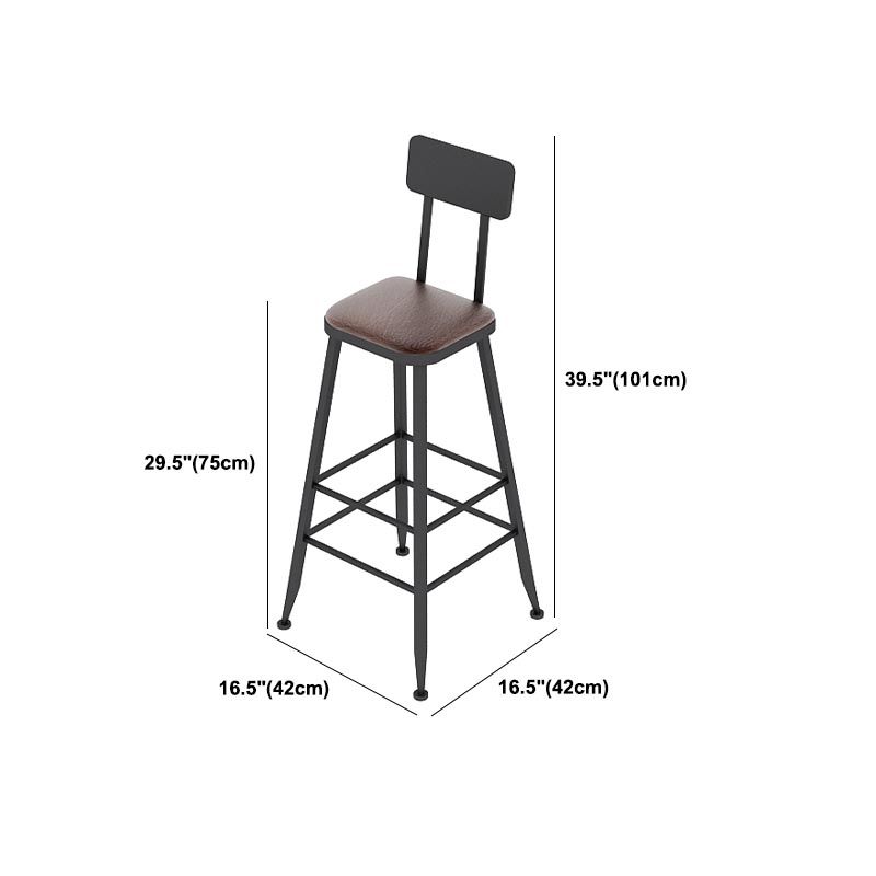 Industrial Solid Wood Bar Table Set 1/2/3/7 Pieces Counter Table with Upholstered Stools