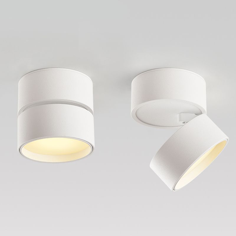 Mini lámpara de techo montada en superficie moderna, luz empotrable LED ajustable para sala de estar y dormitorio