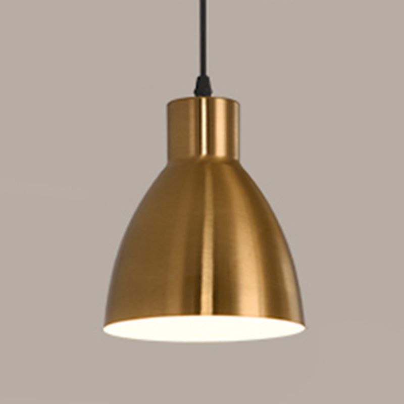 Kit de pendance de chambre à coucher ombragée Métal Métalliste style plafond suspendu en or