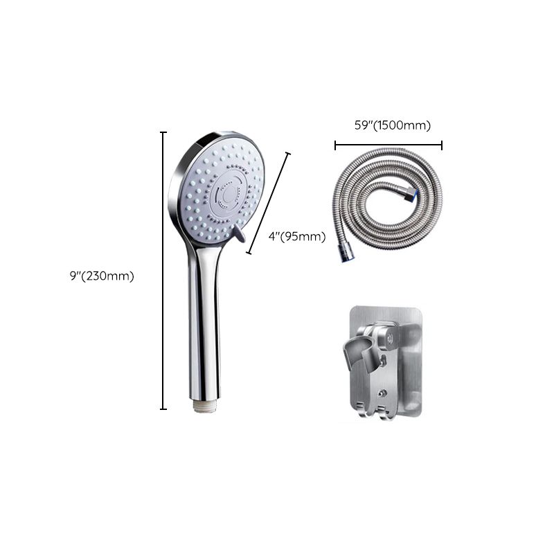 Modern Plastic Shower Head Wall-mounted Shower Head with Adjustable Spray Pattern