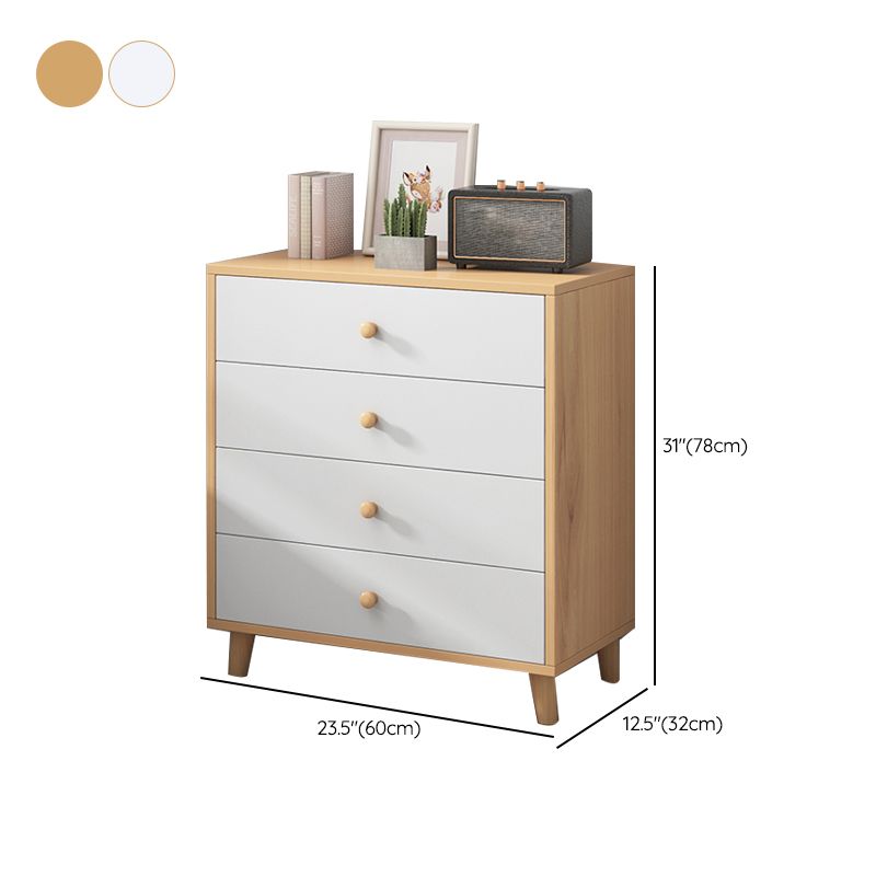 Contemporary Wood Storage Cabinet Modern Drawers Included Accent Chest
