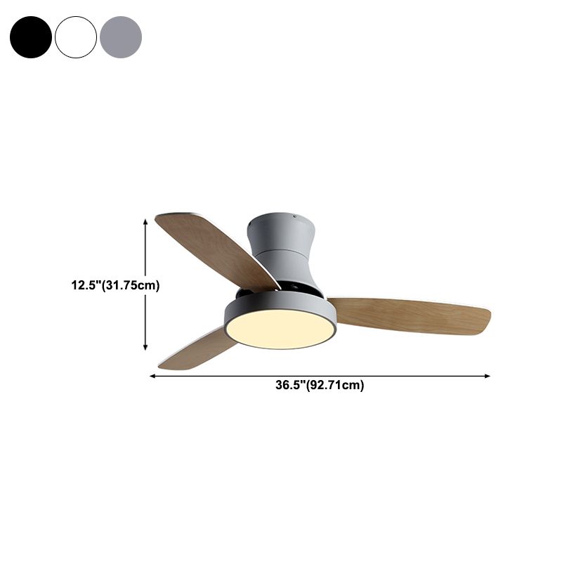 Geometry Ceiling Fan Light Kids Style Metal 1-Light Ceiling Fan Lamp for Living Room