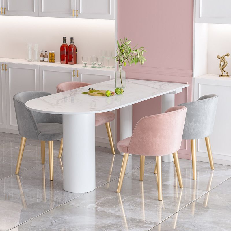 Glam Style Sintered Stone Dining Set 1/4/5 Pieces Dining Set for Dining Areas