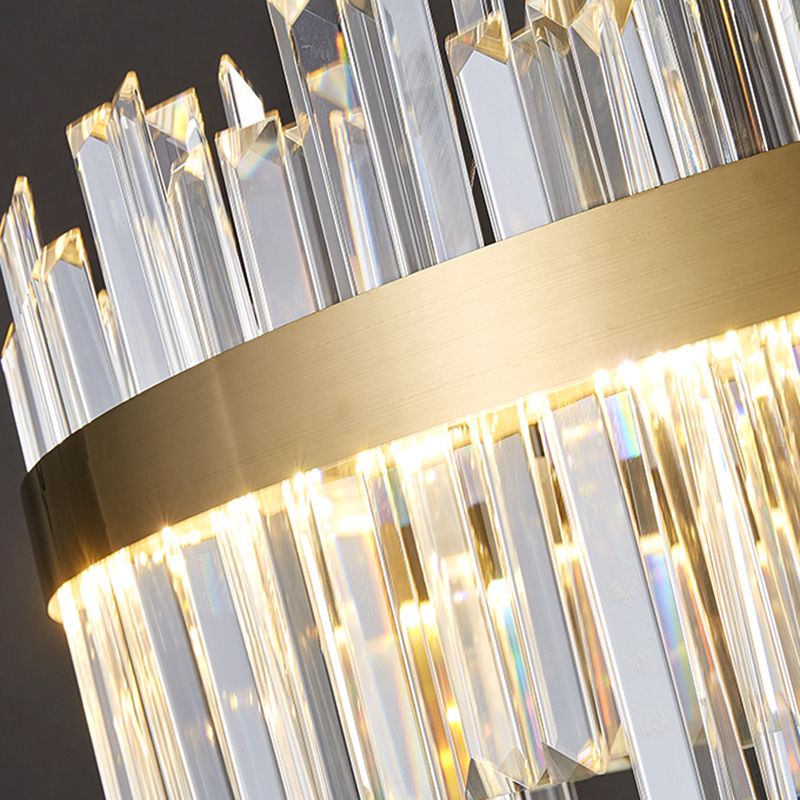 Moderno lampadario a pendente a pendente orbicolare sospeso di illuminazione cristallo