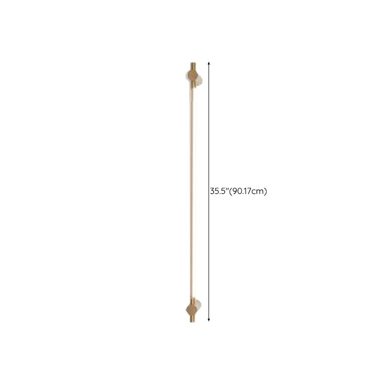 Minimalism Vanity Light Streamlined LED Wall Light Fixture in Gold for Bathroom