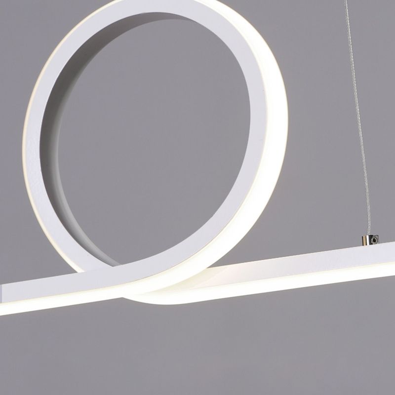 Simplicity Contemporary Island Lights Acrylic Shade Geometry Hanging Light for Dining Room