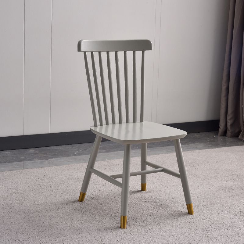 Silla auxiliar de madera contemporánea para restaurante Silla de comedor con respaldo Windsor