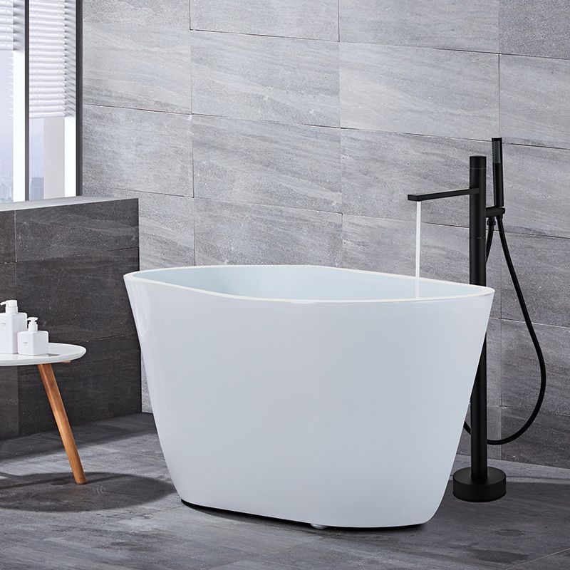 Traditional Style Freestanding Tub Filler Pure Color Floor Mount Freestanding Tub Filler