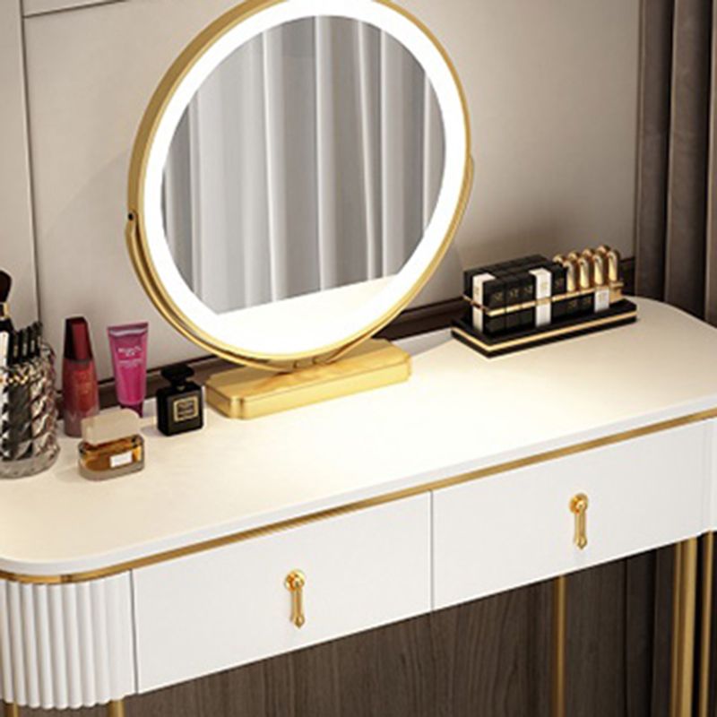 Glam 29.52" Height Makeup Vanity Set with Drawer and Mirror Vanity