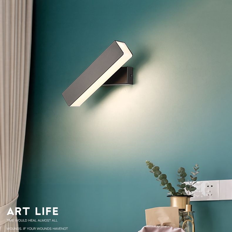 Modern Wall Sconce Adjustable Rotatable LED Wall Light for Bedroom Study Room