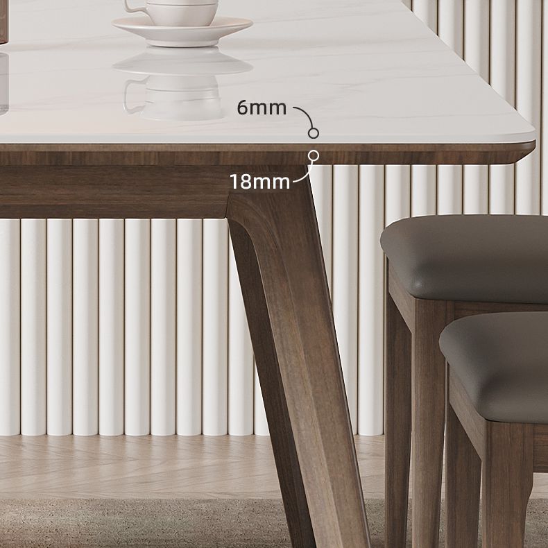 1/5/7 Pcs Modern Style Rectangle Stone Standard Height Dining Table Furniture