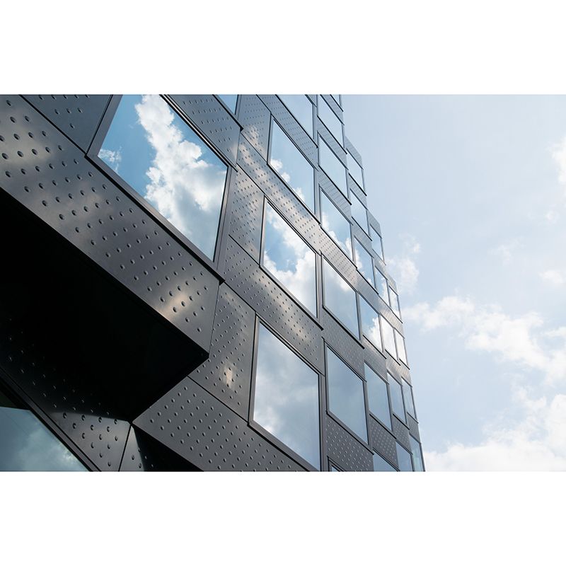 Customized Buildings Photography Wall Mural Mildew Resistant for Living Room