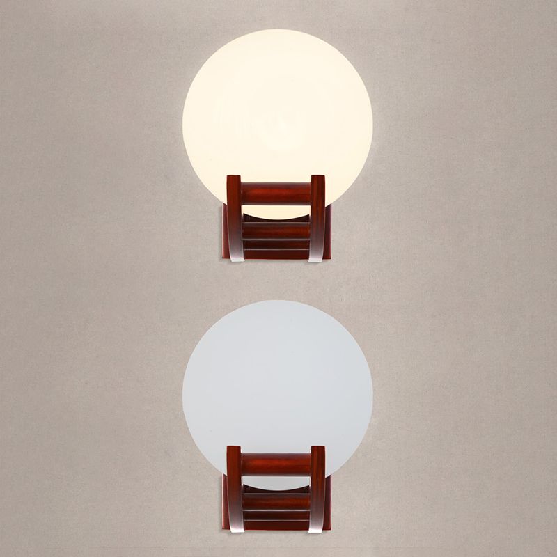 Forma de la pelota Iluminación apliques contemporáneos accesorios de iluminación de pared marrón contemporánea