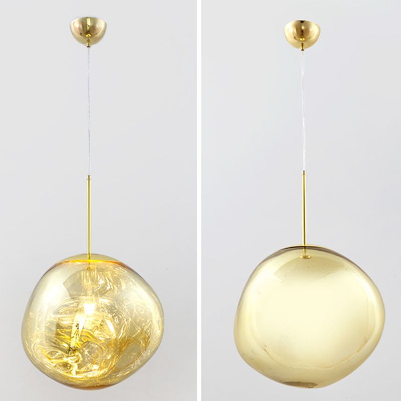 LAVA CREATIVA LAVA Irregolare a forma di palla appesa a una luce singola stile moderno a sospensione acrilica lampada a sospensione per il negozio di caffè