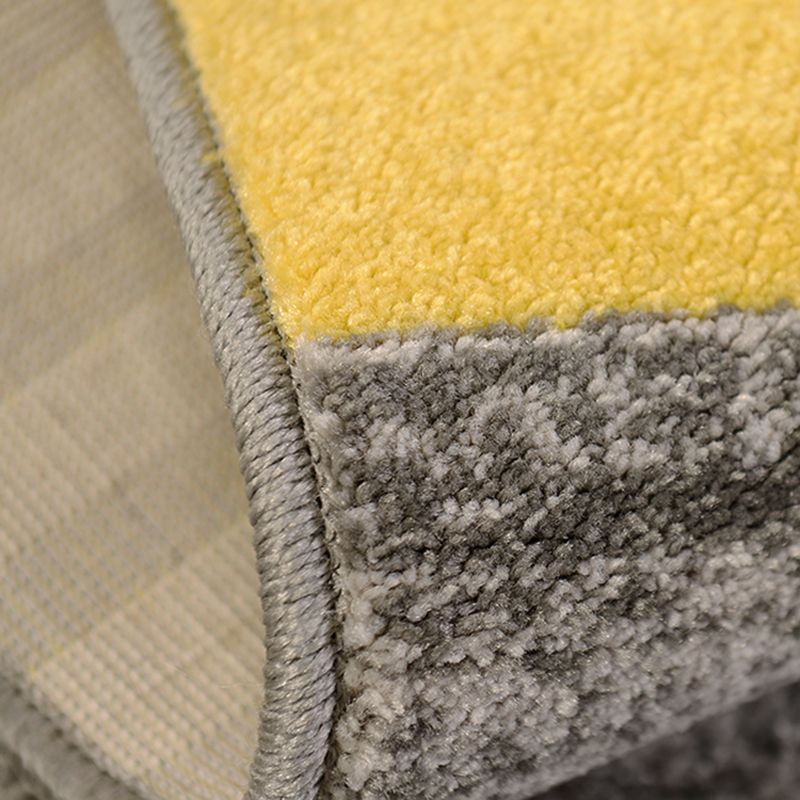 Stylish Modern Area Carpet Geometric Pattern Polyester Area Rug Anti-Slip Rug for Home Decor