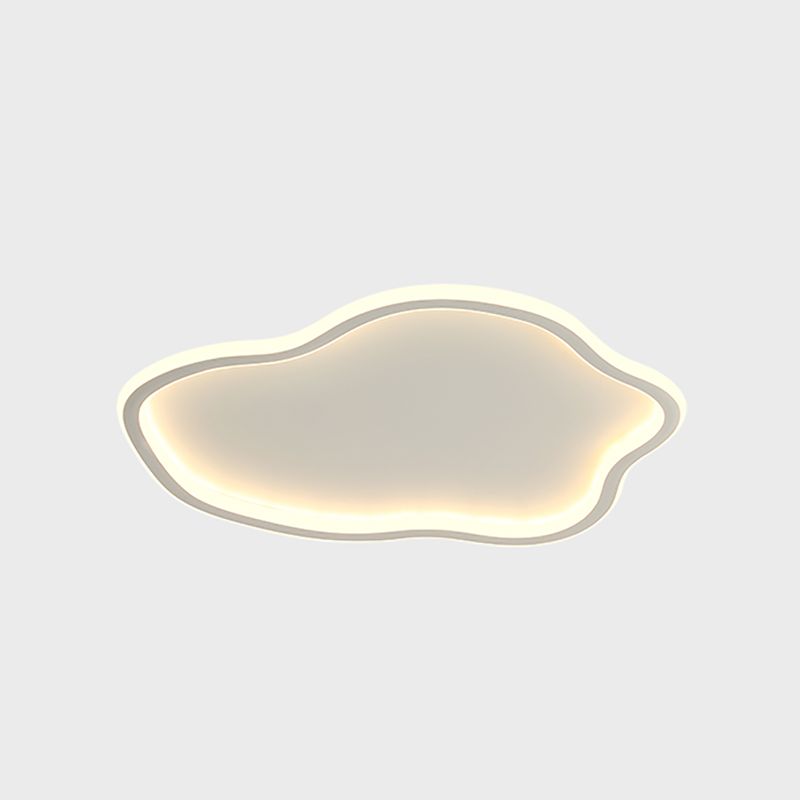 Plafonnier LED créatif moderne, luminaire de plafond en forme de nuage de fer avec abat-jour en acrylique