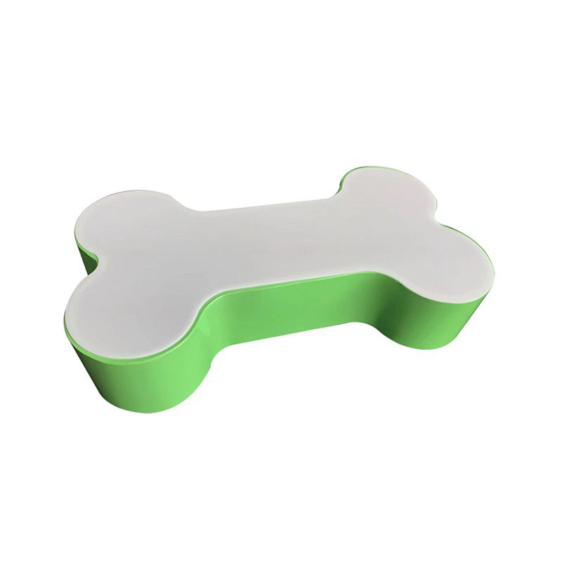 Luminaria de montaje en techo LED roja/amarilla/verde de dibujos animados empotrada de hueso de perro de metal, 19,5"/23,5" de ancho