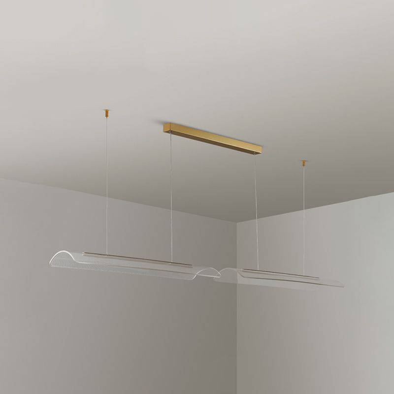 Modern LED Island Lighting Fixture Creative Acrylic Pendant Light for Dining Room