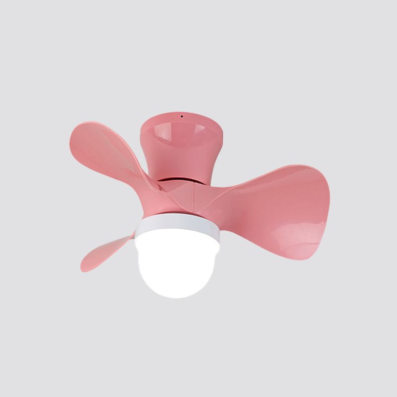 22 "breites Schlafzimmer -Anhänger Lüfter Licht zeitgenössische Halbmontagebeleuchtung mit Schüssel Acrylschatten, 3 Klingen