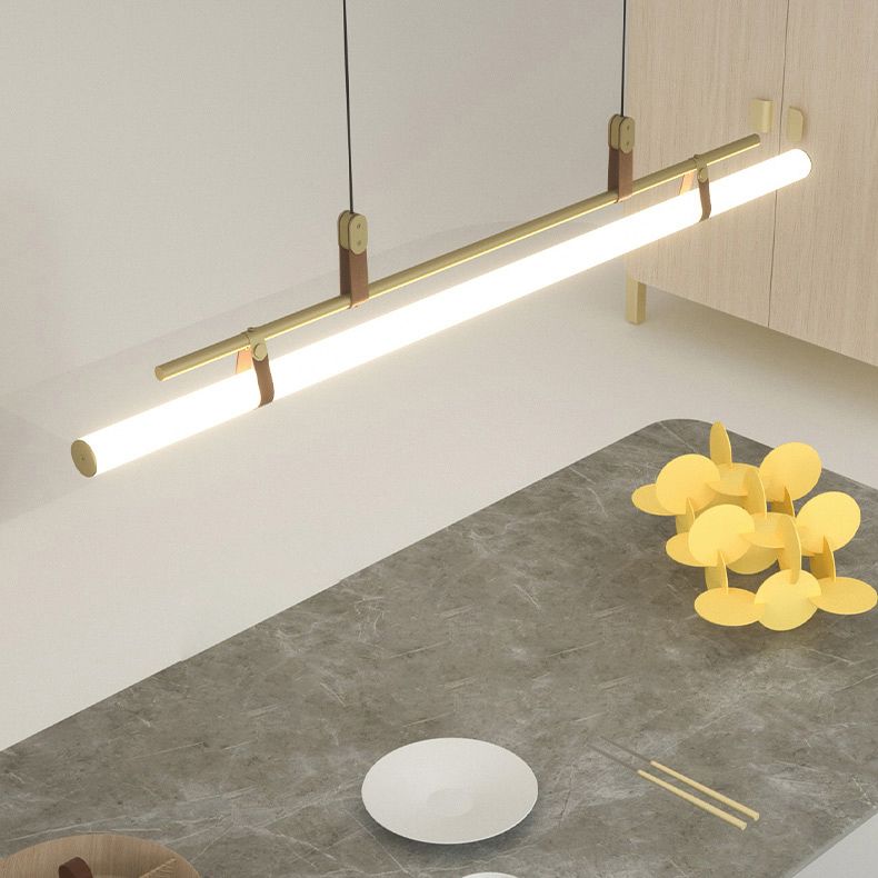 Linear Island Chandelier Lights Modern Acrylic Chandelier Lighting Fixtures