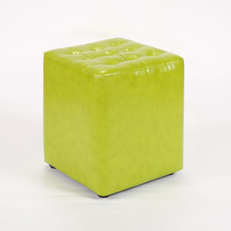 Cube Ottoman Square Solid Color Water Resistant Glam Ottoman