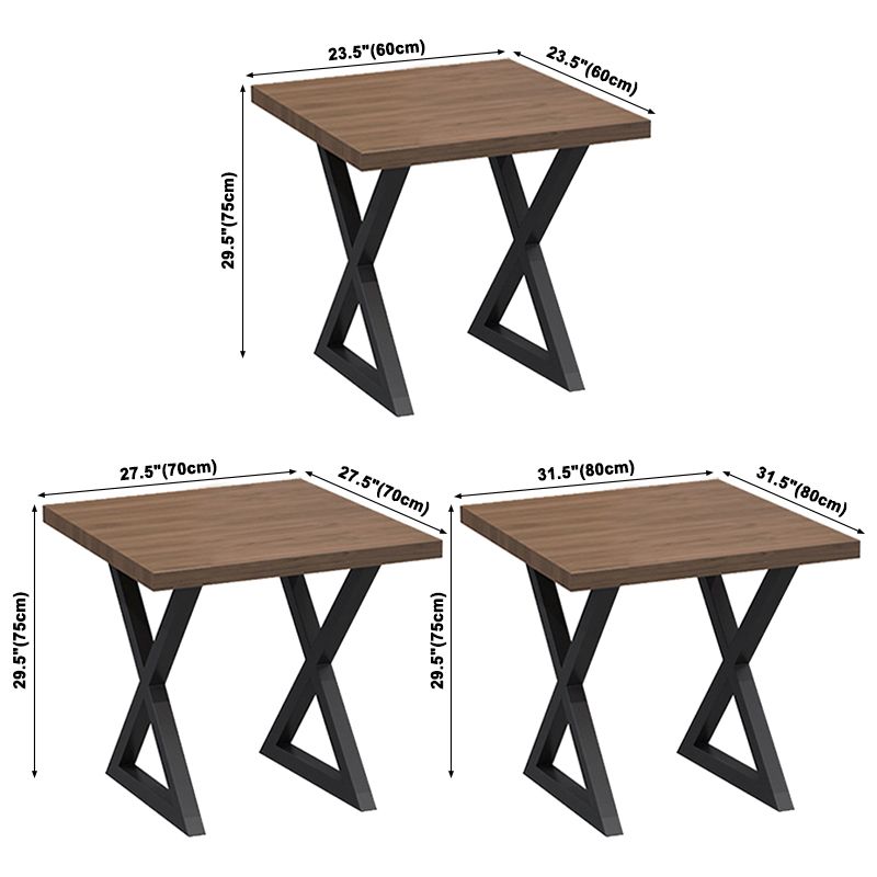 Mesa de cocina de la sala de la cena de madera maciza industrial para el comedor
