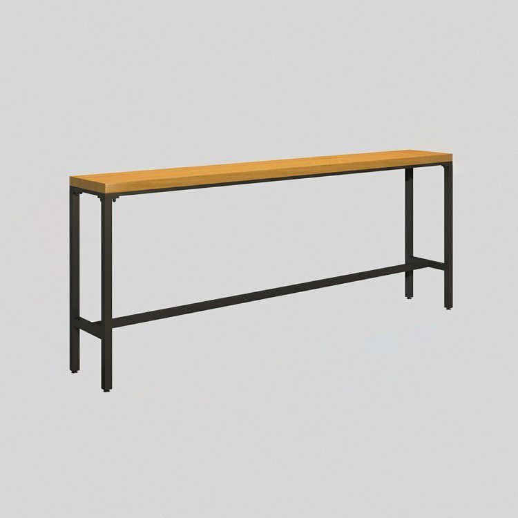 Modern 1/6/11 Pieces Bar Table Set Rectangle Pine Wood Counter Table with Backrest Stools