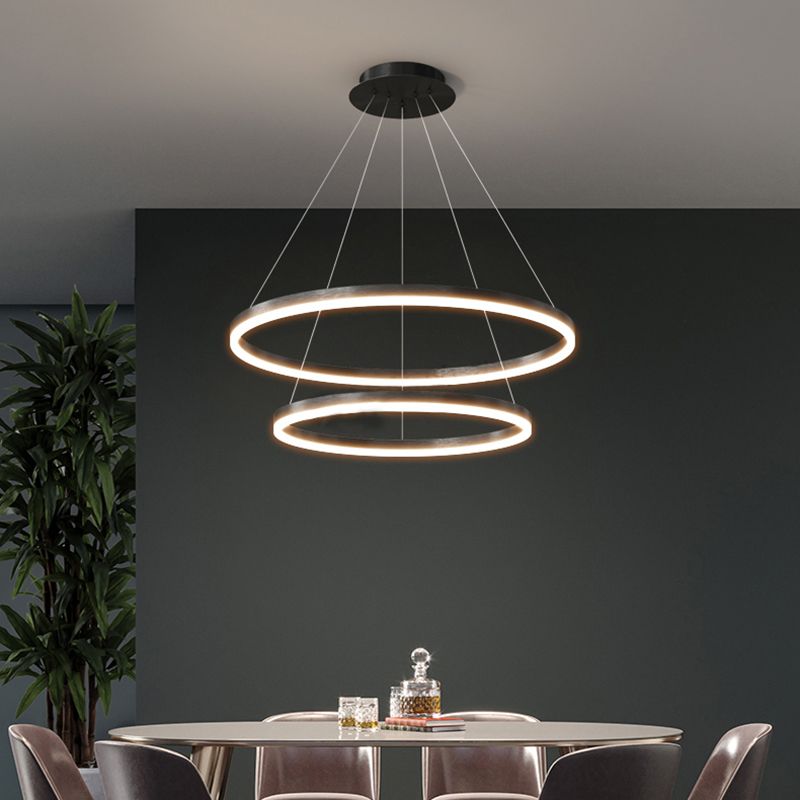 Apparecchi a soffitto in metallo nero Minimalismo Minimalismo LED ALIMENTI A TERIME