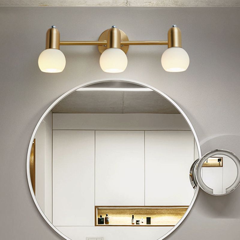 Luci da parete in vetro sfera Luci da parete Modern Wall Sconce Lighting per bagno