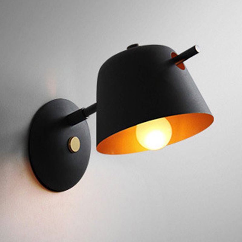 Modern Style Empire Shape Wall Light Metal 1 Light Sconces for Bedroom