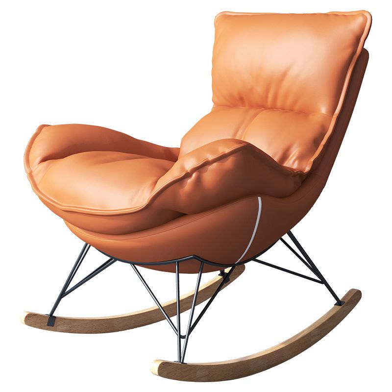 Rocker Chair Whole Colored Scratch Resistant Modern Fabric Rocker Chair with Ottoman