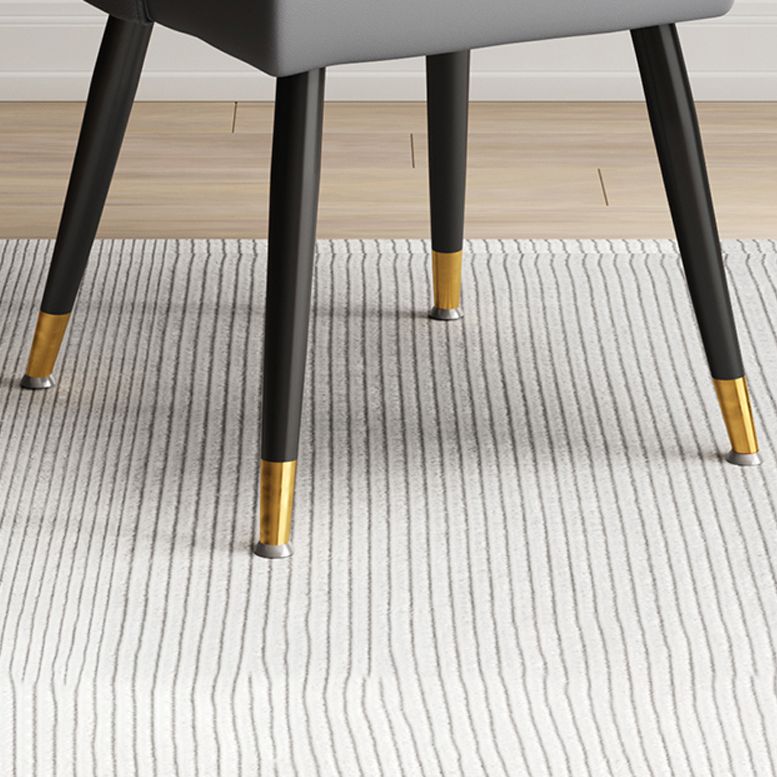 Scandinavian Upholstered Armless Dining Chairs Solid Back Chair