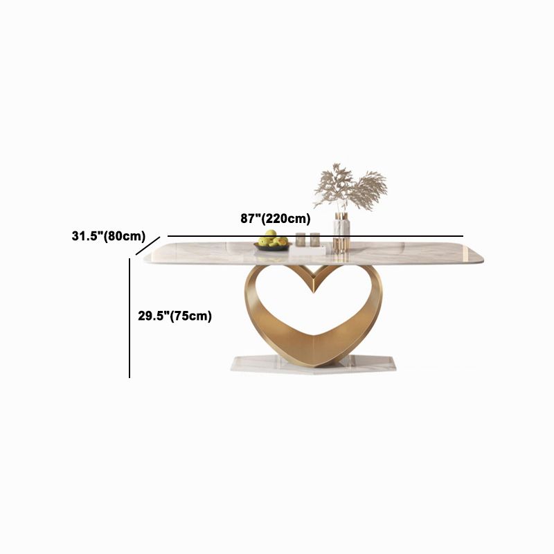 Designer Style Sintered Stone Top Dining Set Rectangle 1/2/5/7/9 Pieces Dining Table Set