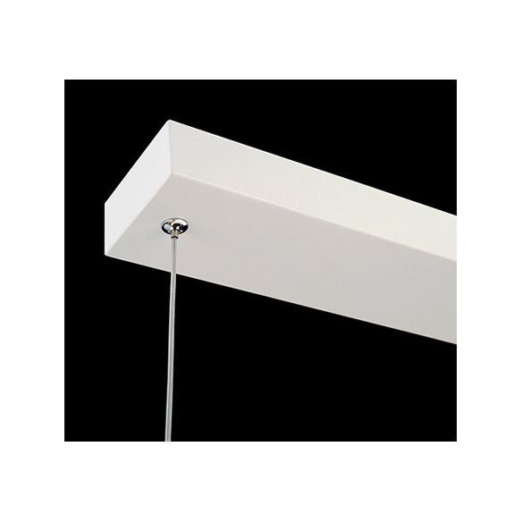 Minimalist Wave Island Pendant Light Acrylic Dinning Room LED Chandelier Lighting in White