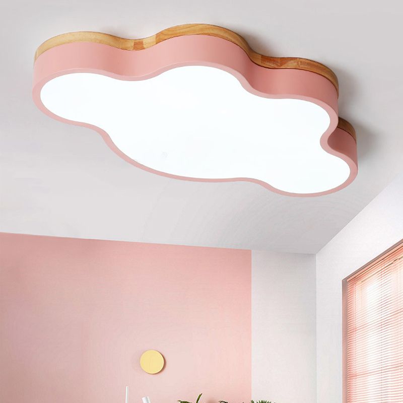 1-Light Flush Mount Nordic Macarons Flush Mount Ceiling Beleuchtung Befestigung