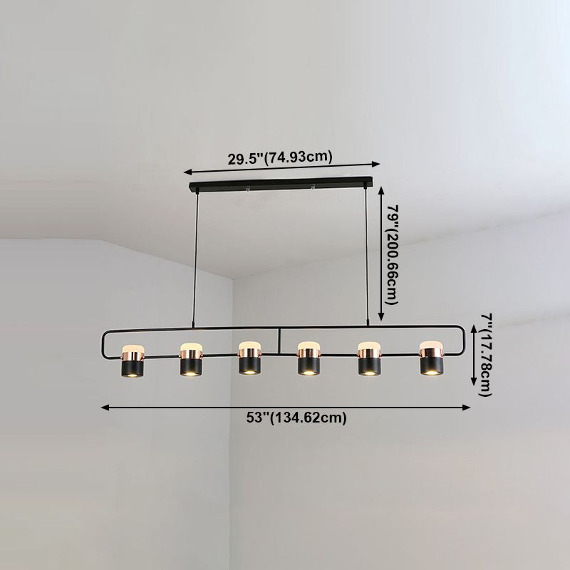 Luz de colgante nórdico de estilo moderno de lámpara de lámpara de araña rotativa para comedor