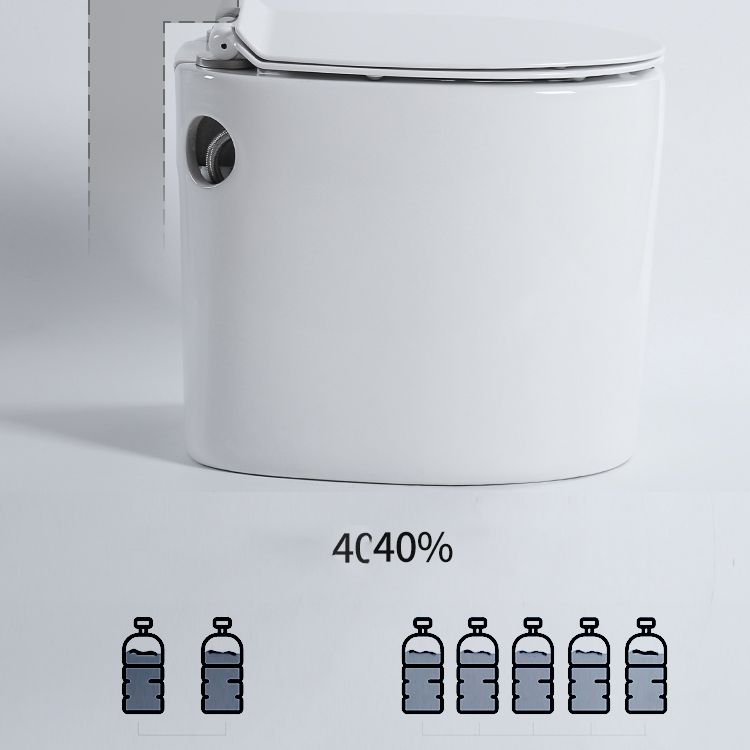 Floor Mounted Toilet One-Piece Toilet ABS Contemporary Flush Toilet