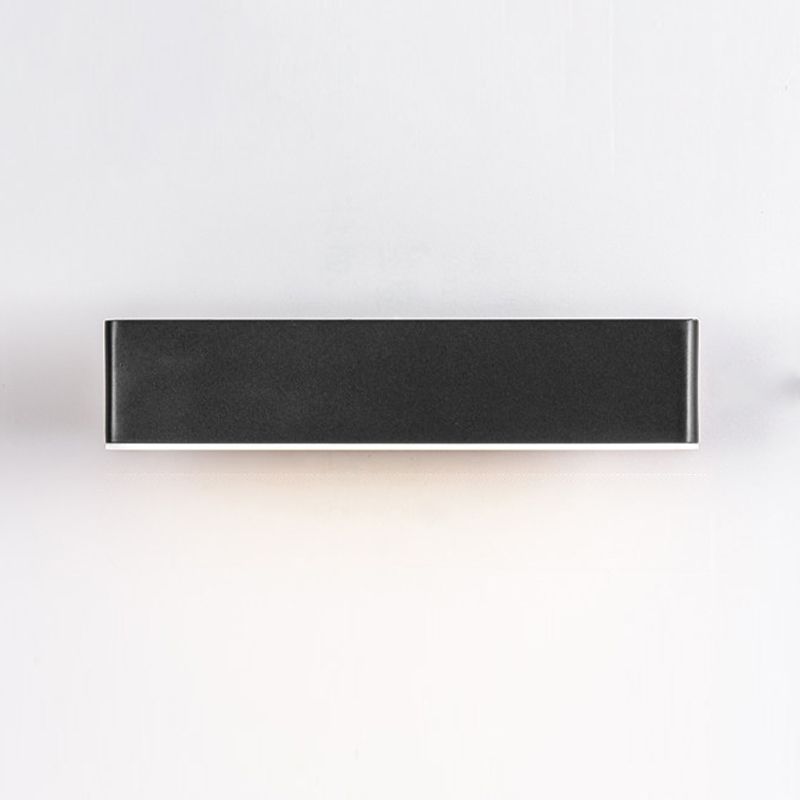 Single Modernism Polished Finish Wall Mounted Sconce Metal LED Wall Light