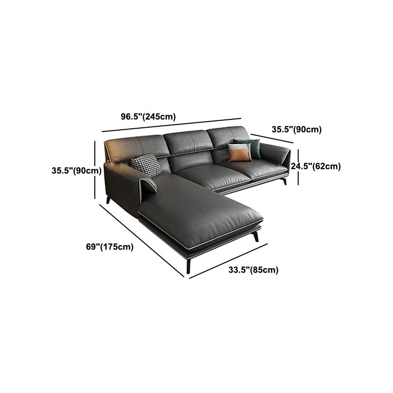 Contemporary Stain-Resistant Faux Leather for Living Room Sofa