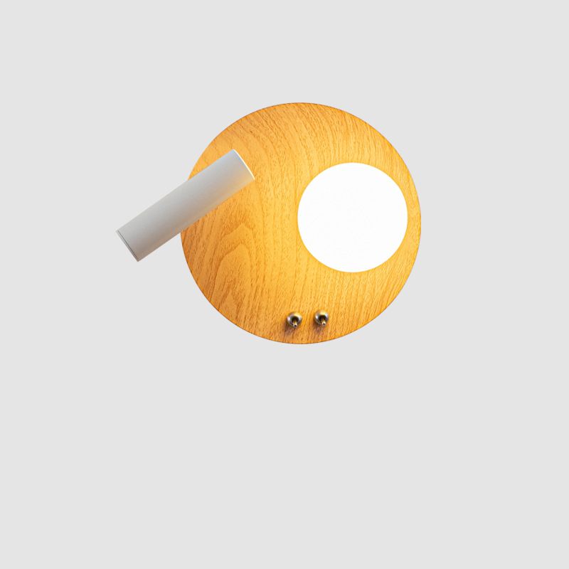 Modern Sconce Single Light Wood Light Spot Light Beside Light Bedroom Indoor Light