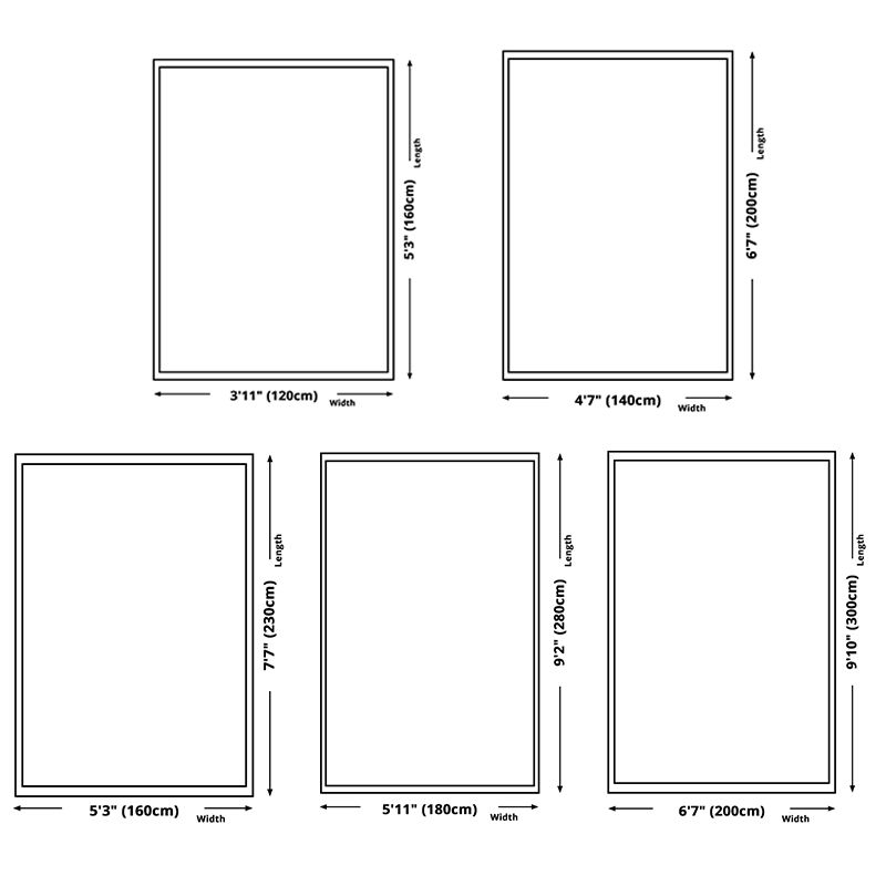 Fresh Simplicity Rectangle Area Rug Modern Triangle Printed Indoor Rug Polyester Stain Resistant Carpet for Home Decoration