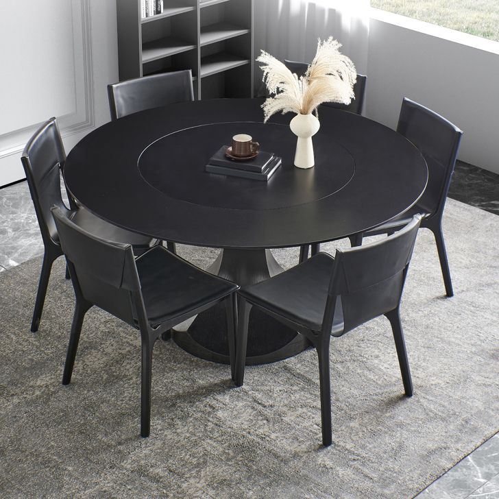 Convertible Dining Table Round Stone Dining Table with Pedestal